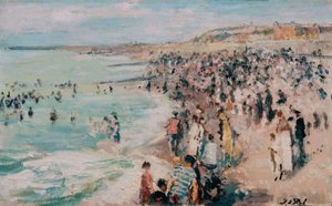 Dieppe Beach by Jacques Emile Blanche